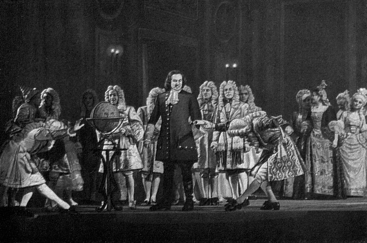 Балет «Медный всадник» Р. М. Глиэра. Хореография Р. В. Захарова. Пётр Первый – Михаил Михайлов. 1948