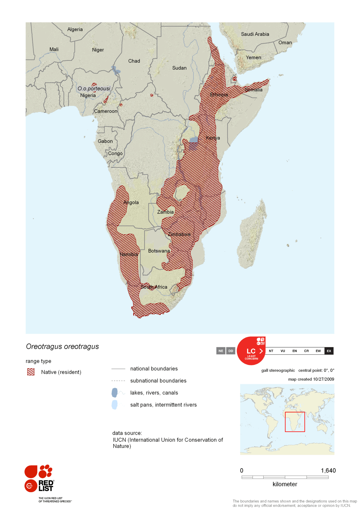 Oreotragus oreotragus range map.png