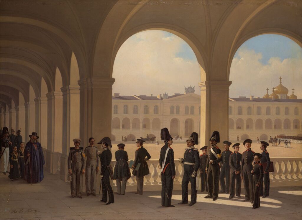 Файл:Ладюрнер А И - Двор военного училища в СПб - ГТГ.jpg