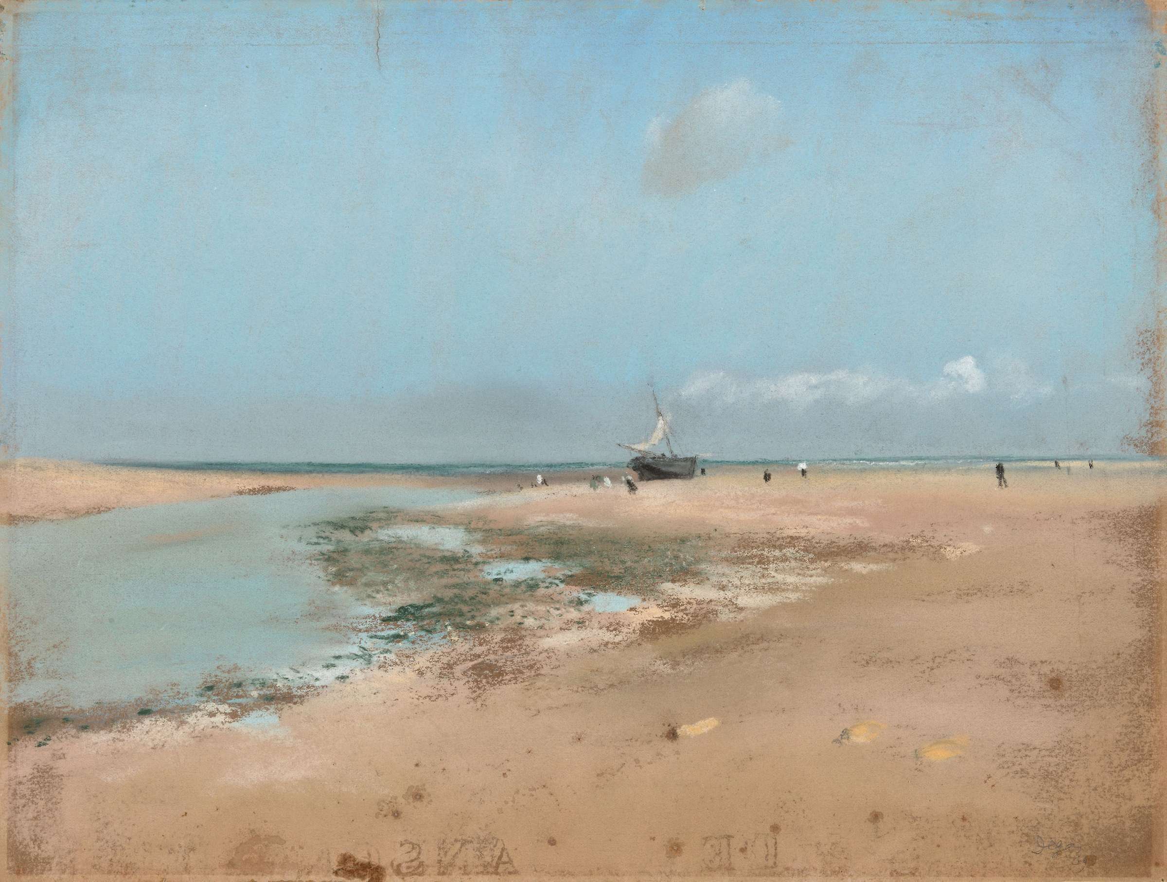 Degas - Beach at Low Tide (Mouth of the River), 1869.jpg