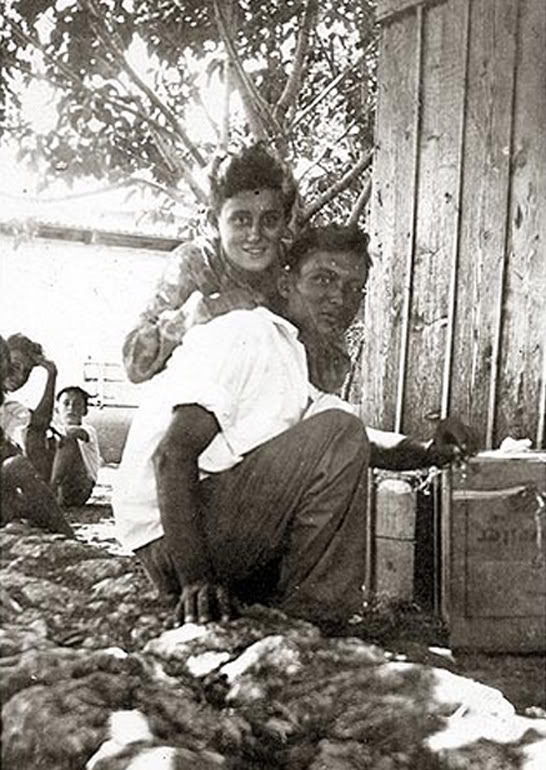 Моше Даян и Рут. Наалаль, начало 1930-х.