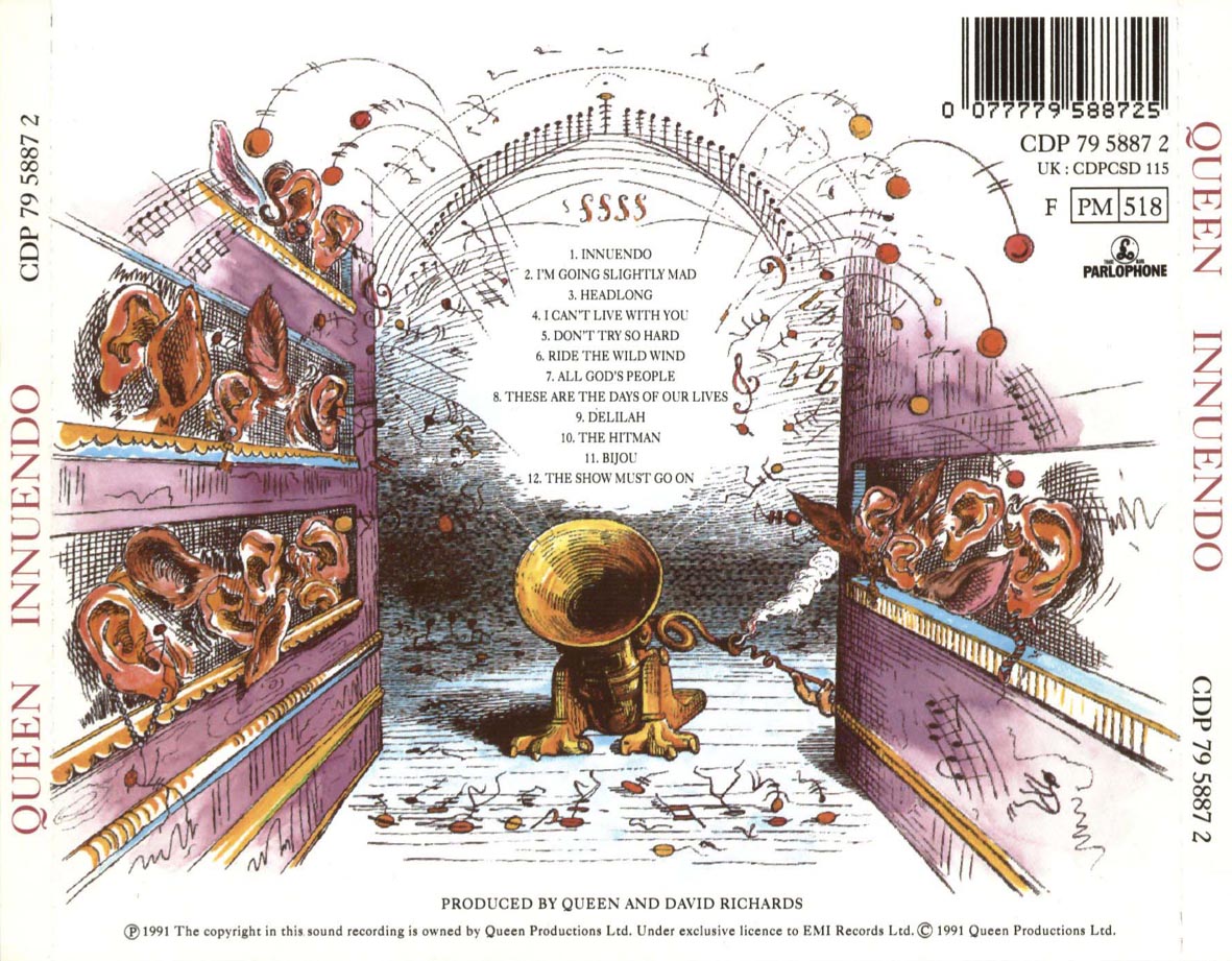 Задняя обложка альбома