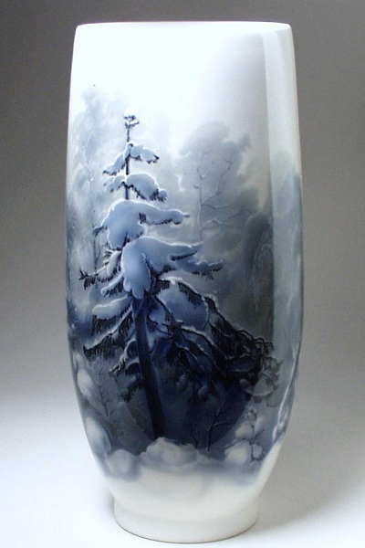 Ваза «Зима». Кон. 1940-х.