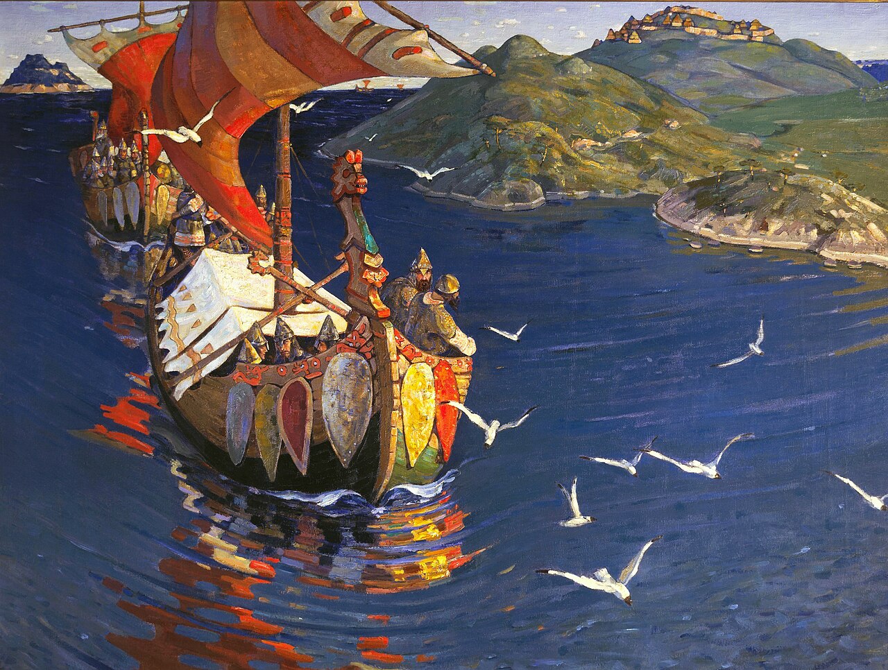Nicholas Roerich, Guests from Overseas 2.jpg