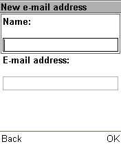 Новая запись E-Mail