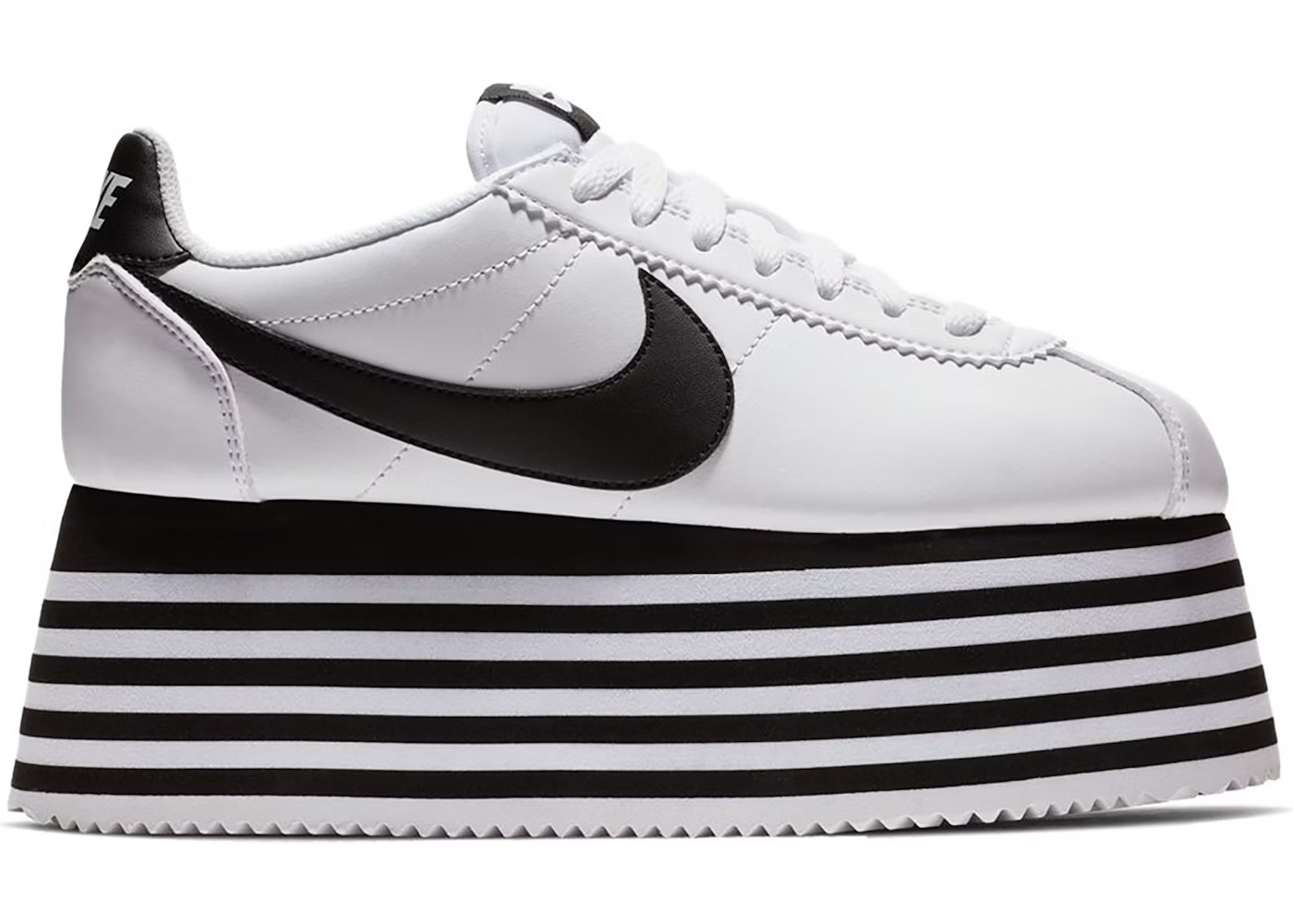 Nike Cortez Platform x Comme des Garçons «White Black»
