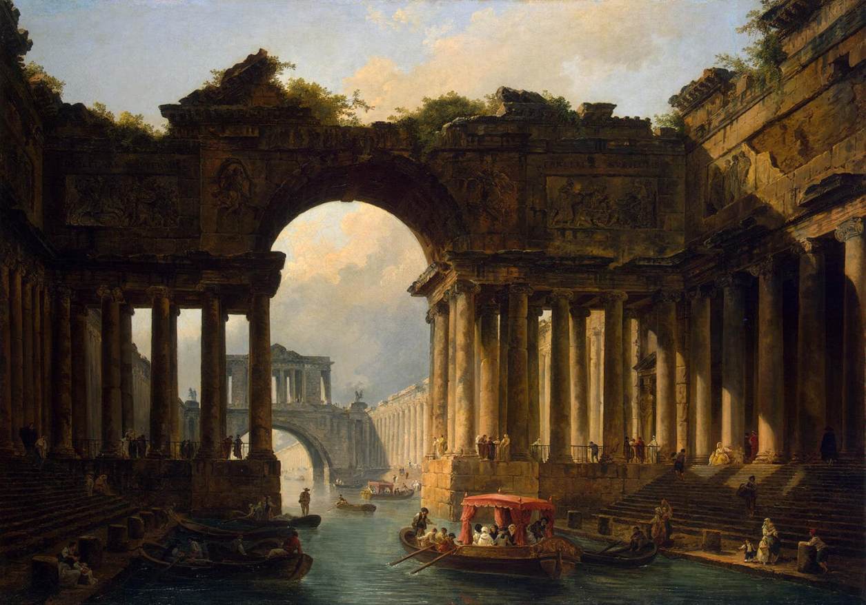 Файл:Hubert Robert - Architectural Landscape with a Canal - WGA19587.jpg