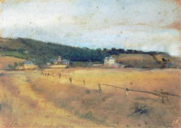 Degas - Village in a Meadow, 1869.jpg