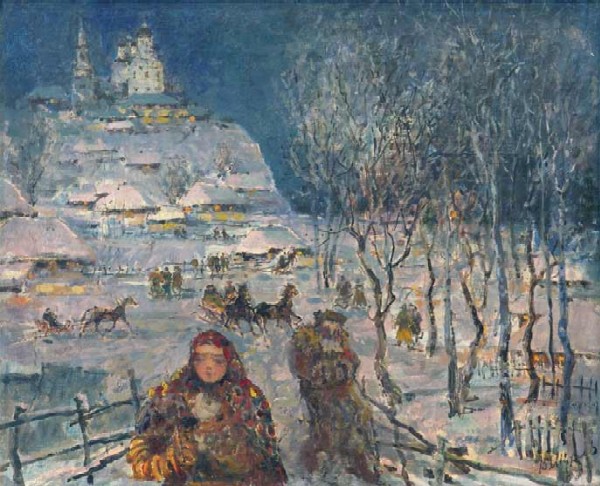 Масленица. 1960-е гг. Холст, масло. 40х48.