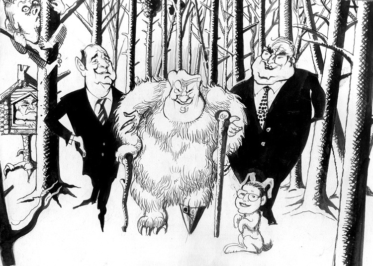 Карикатура Геннадия Животова для газеты «Завтра»