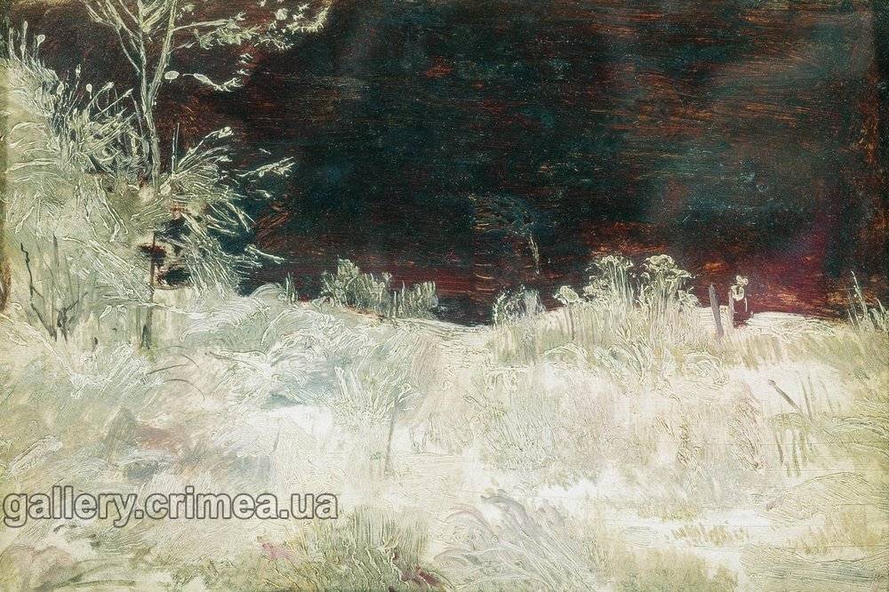 Зима. Подмосковье. Этюд.