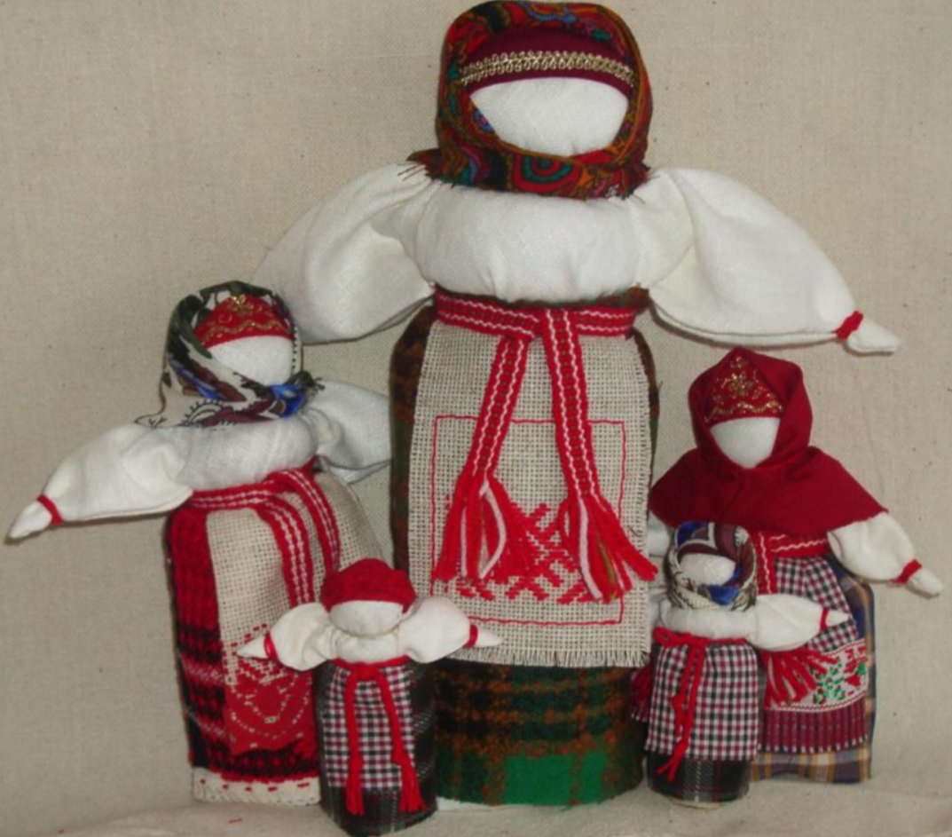 Куклы-столбушки разного размера