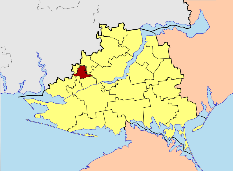 Александровский район на карте