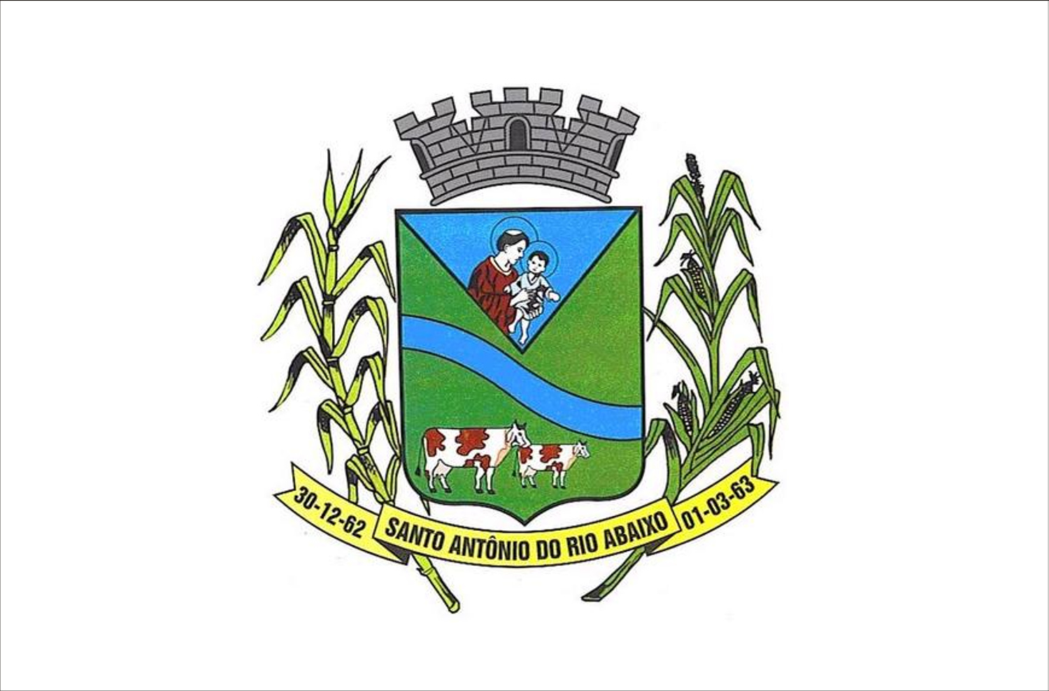 Флаг населённого пункта Санту-Антониу-ду-Риу-Абайшу