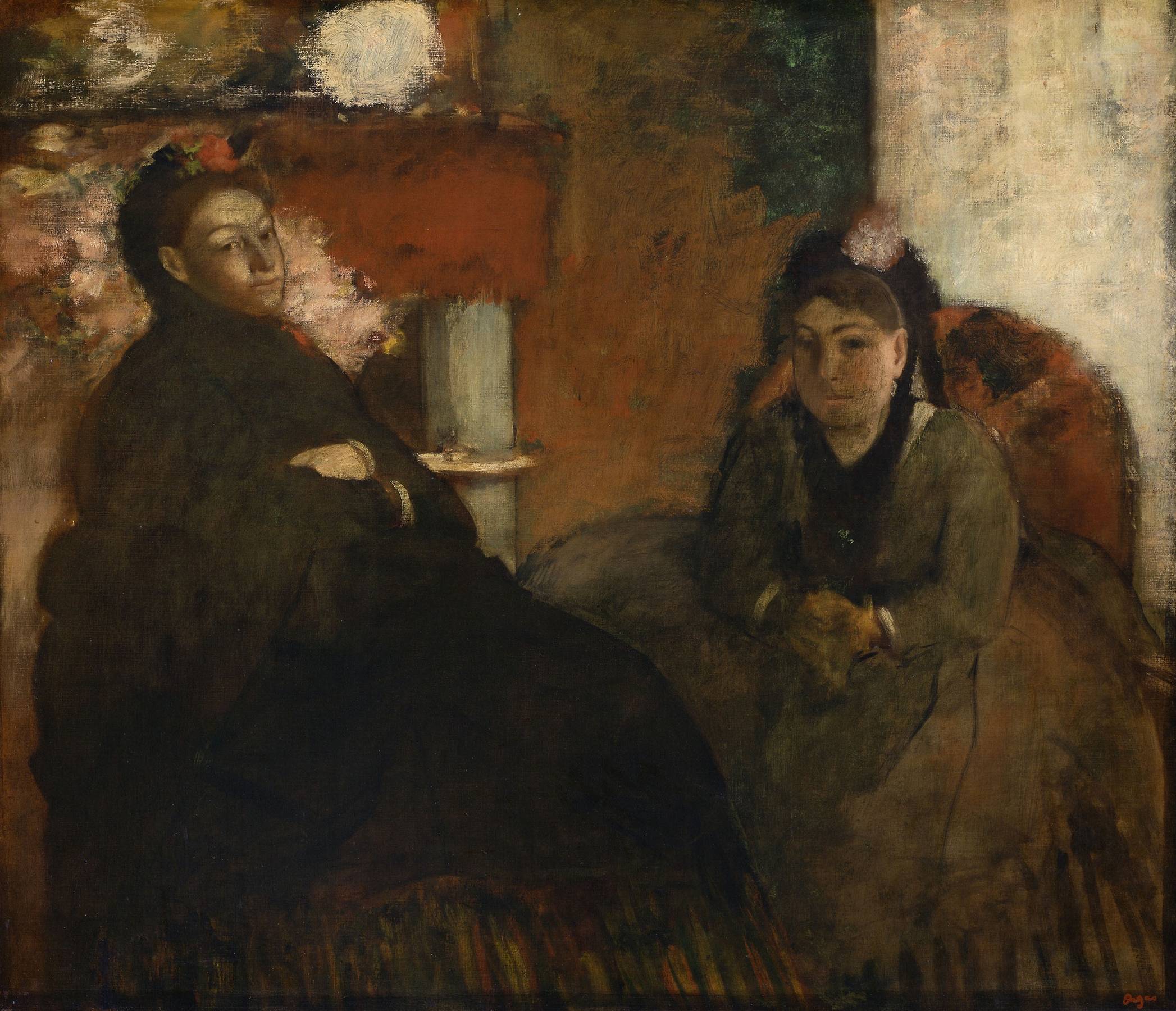 Hilaire Germain Edgar Degas - Portrait of Mme. Lisle and Mme Loubens - 1953.335 - Art Institute of Chicago.jpg