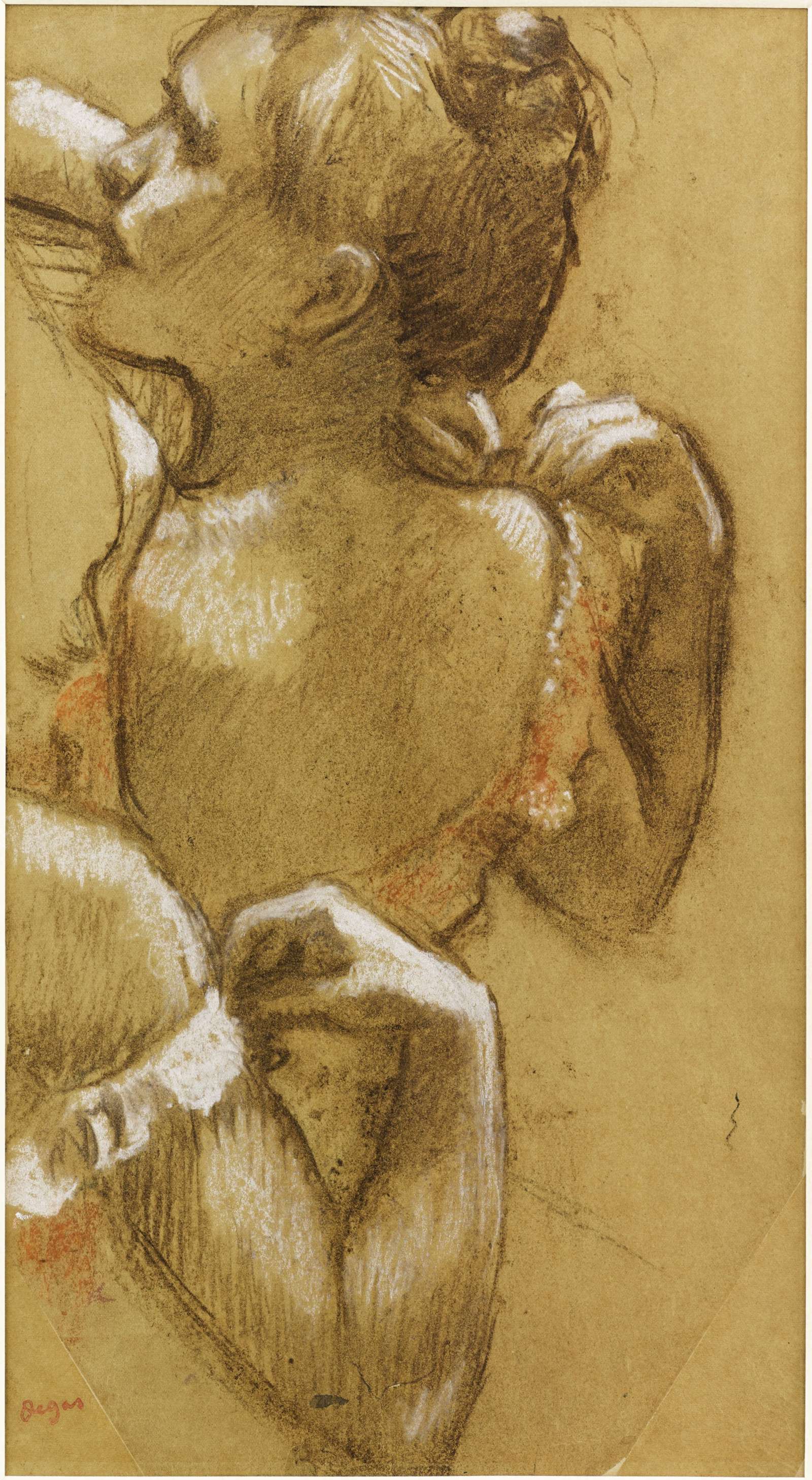 Danseuse ajustant son épaulette 1303.jpg