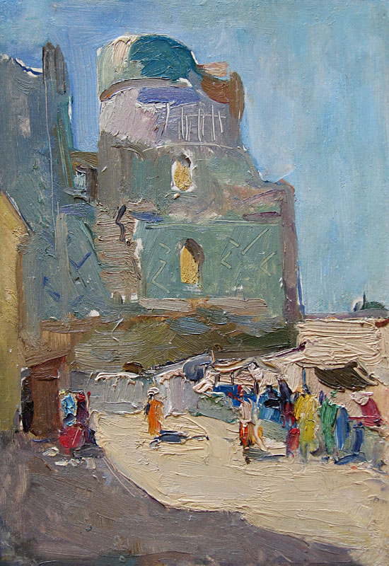 Наумов А. Самарканд. Базар. 1964