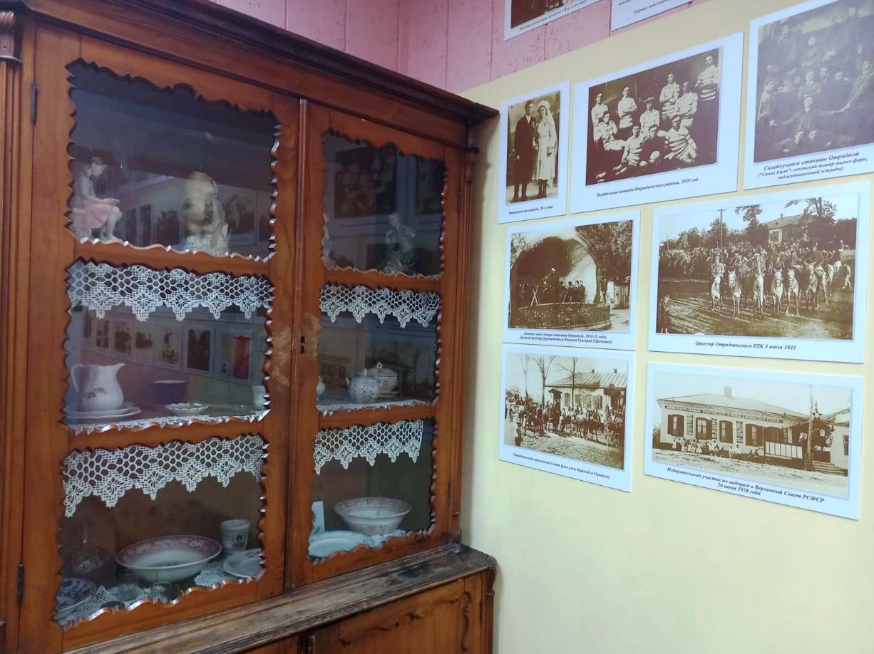 Экспозиция «История Отрадненского Предгорья: I треть XX века», фрагмент.