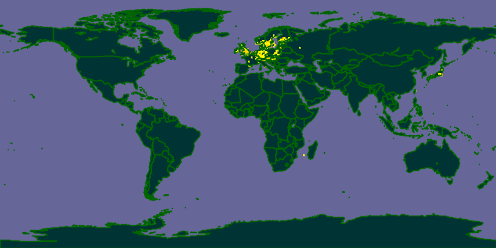 Ареал распространения