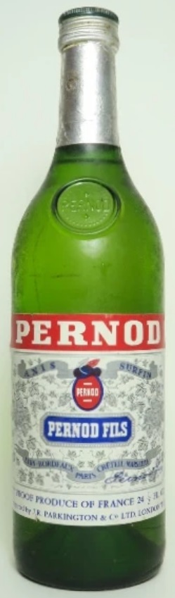 сверху PERNOD