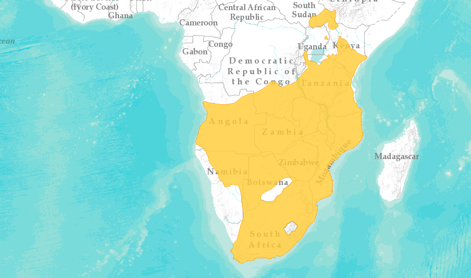 Ареал распространения