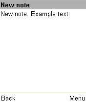 Просмотр сохранённой заметки.