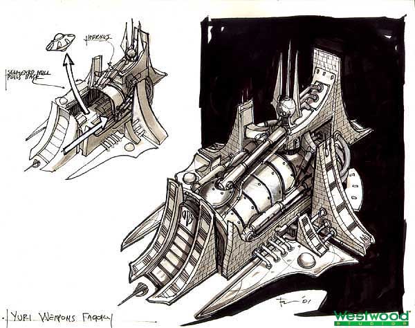 Черно-белый концепт-арт