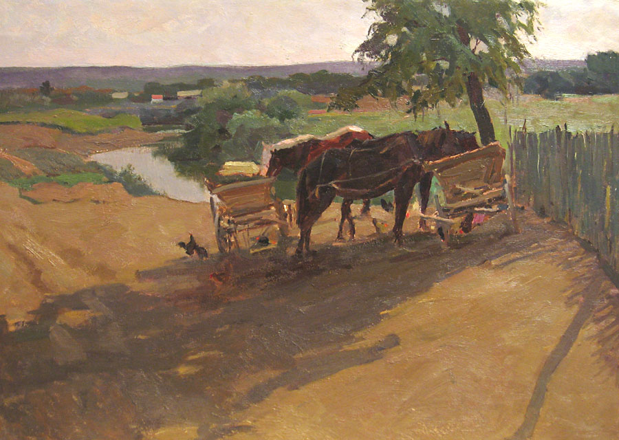 Файл:Маевский-Летний этюд с лошадьми-1961.jpg