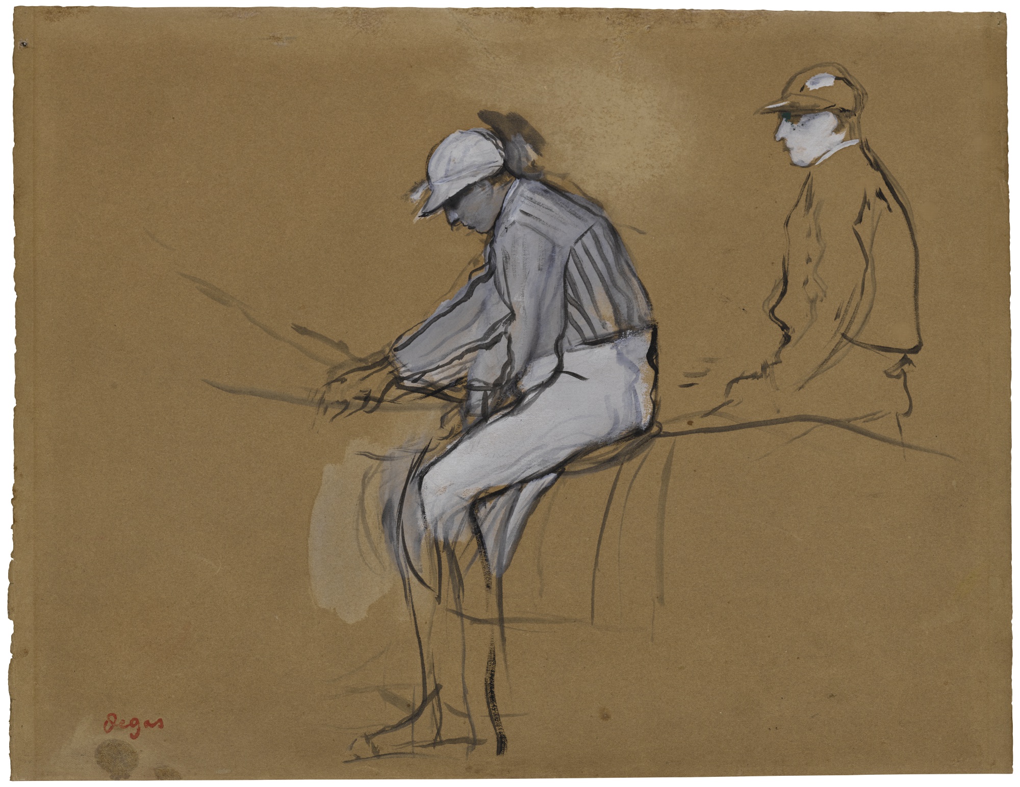 Degas - DEUX JOCKEYS, circa 1868-70, L 153.jpg