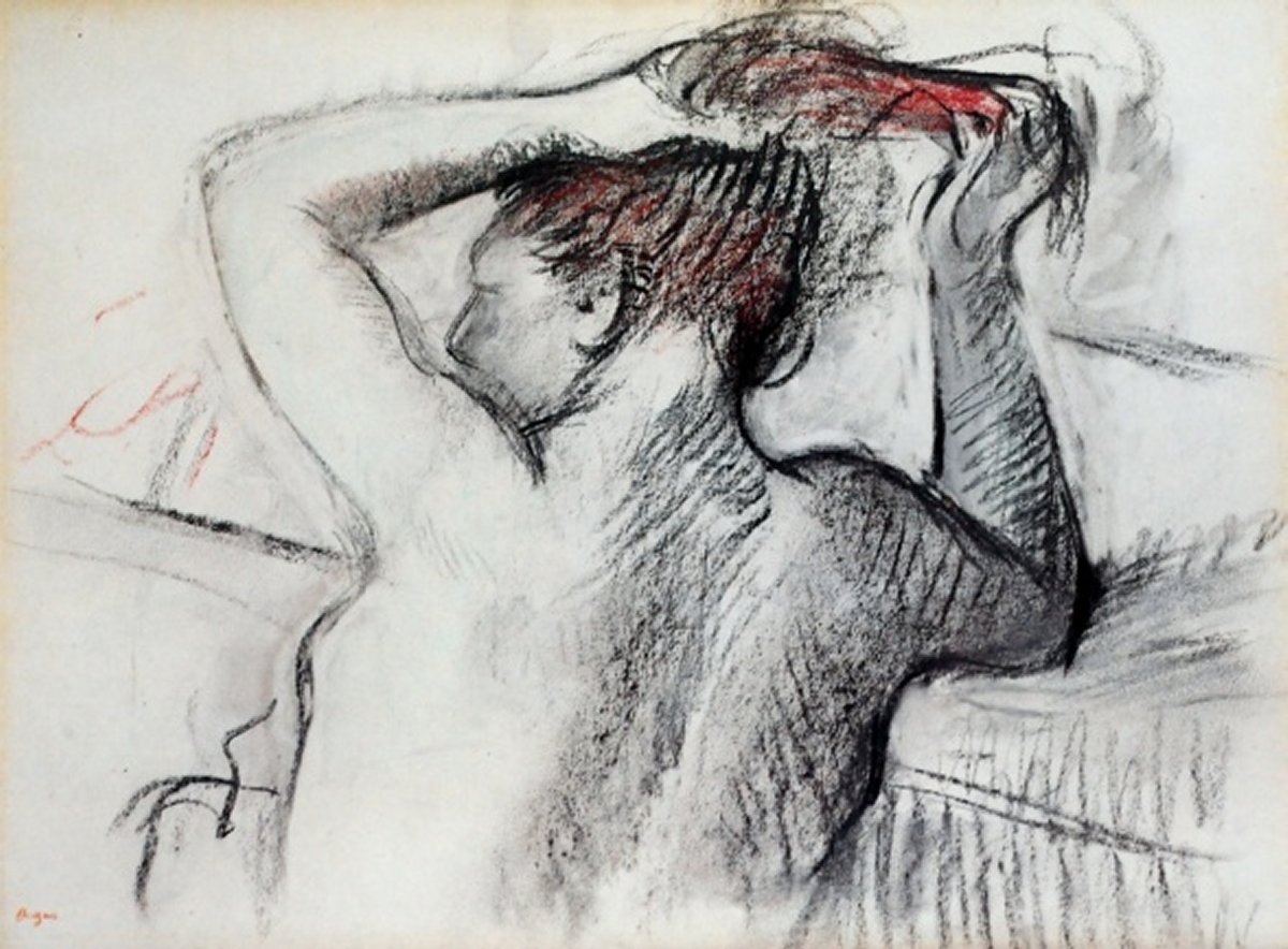 Femme nue se coiffant après le bain 1125.jpg