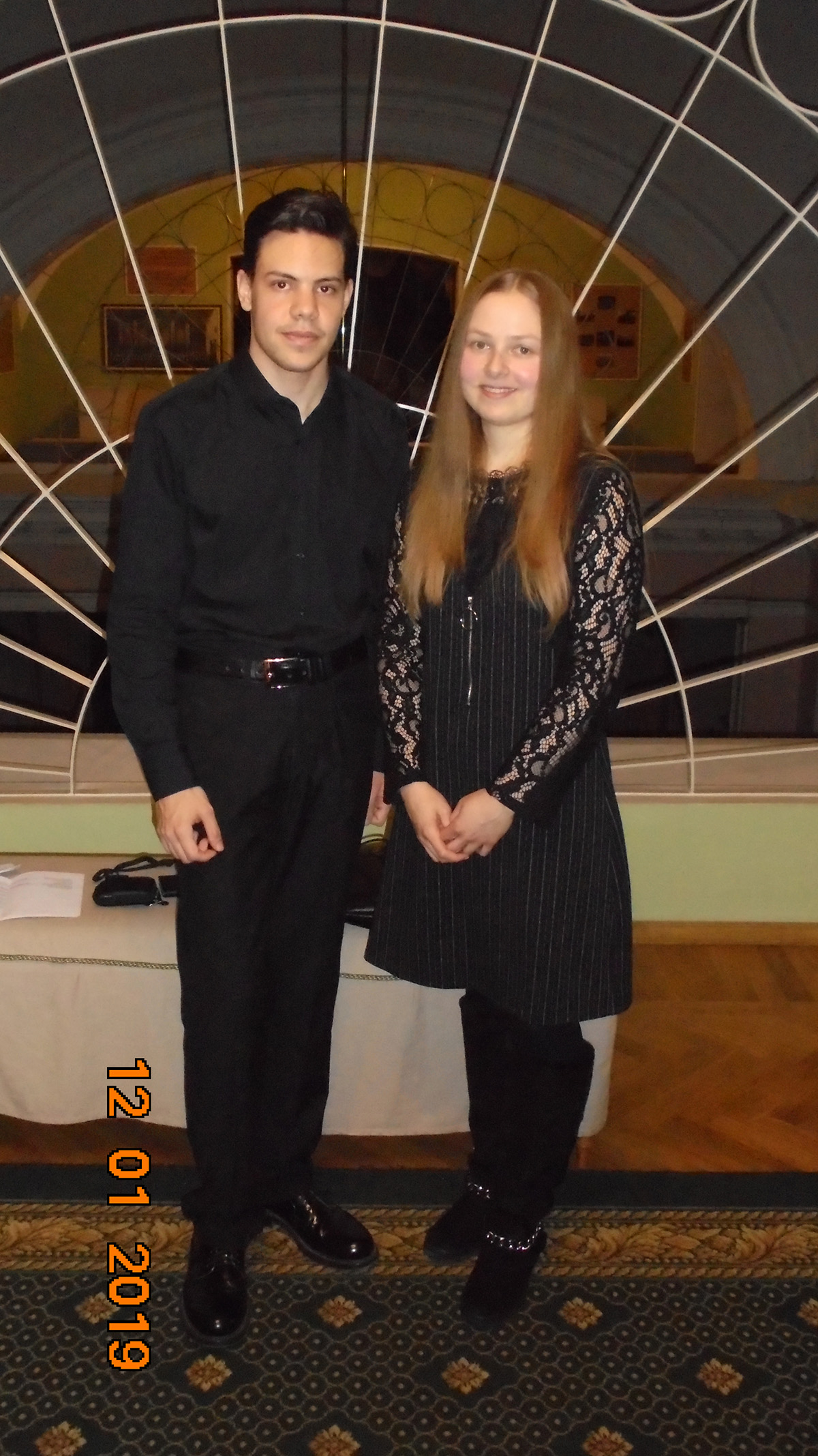 С Тимом Мельниковым в 1-м амфитеатре Большого зала МГК им. П. И. Чайковского, 12.01.2019