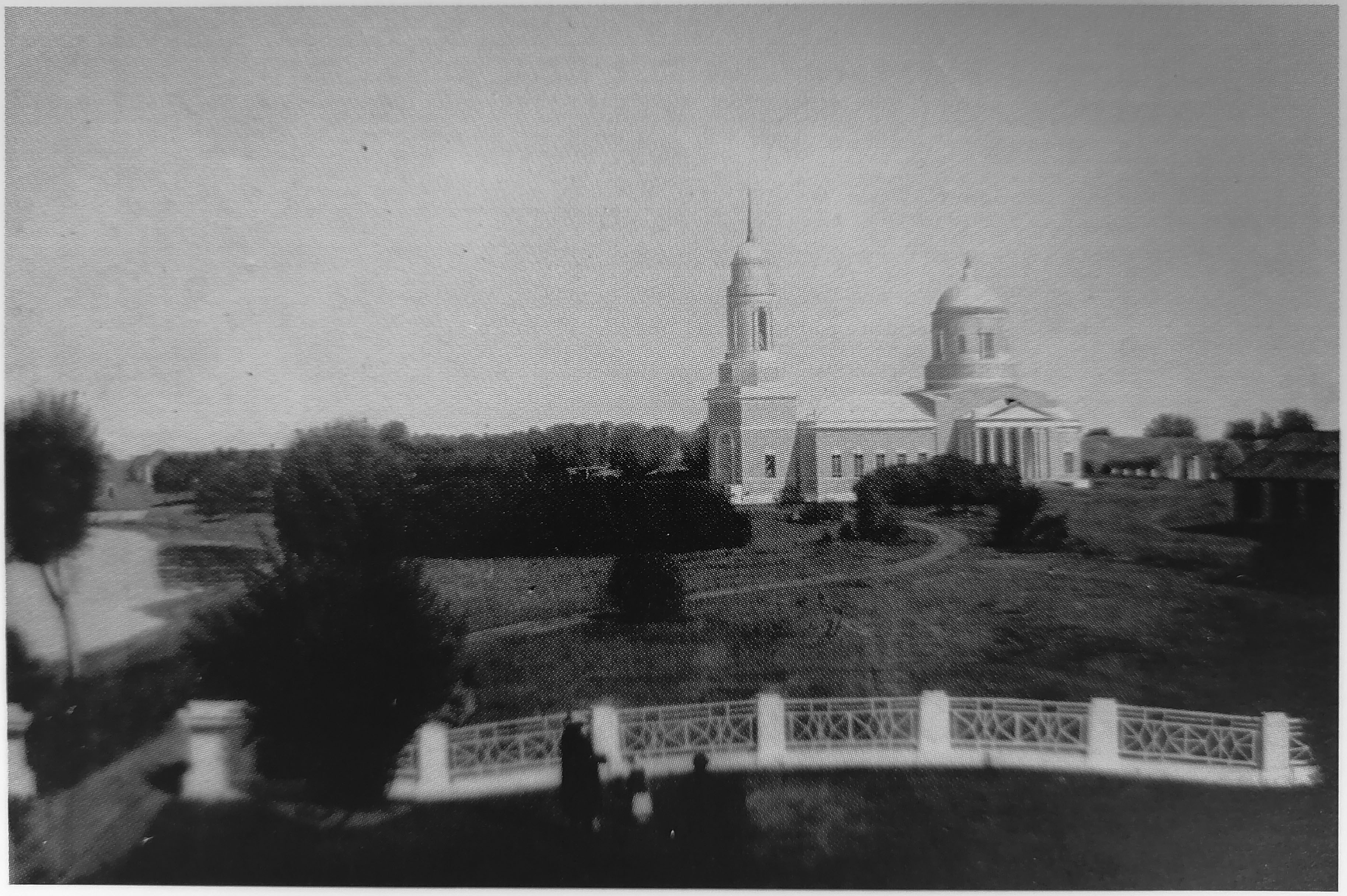 Вид села Спасского (утраченная картина)