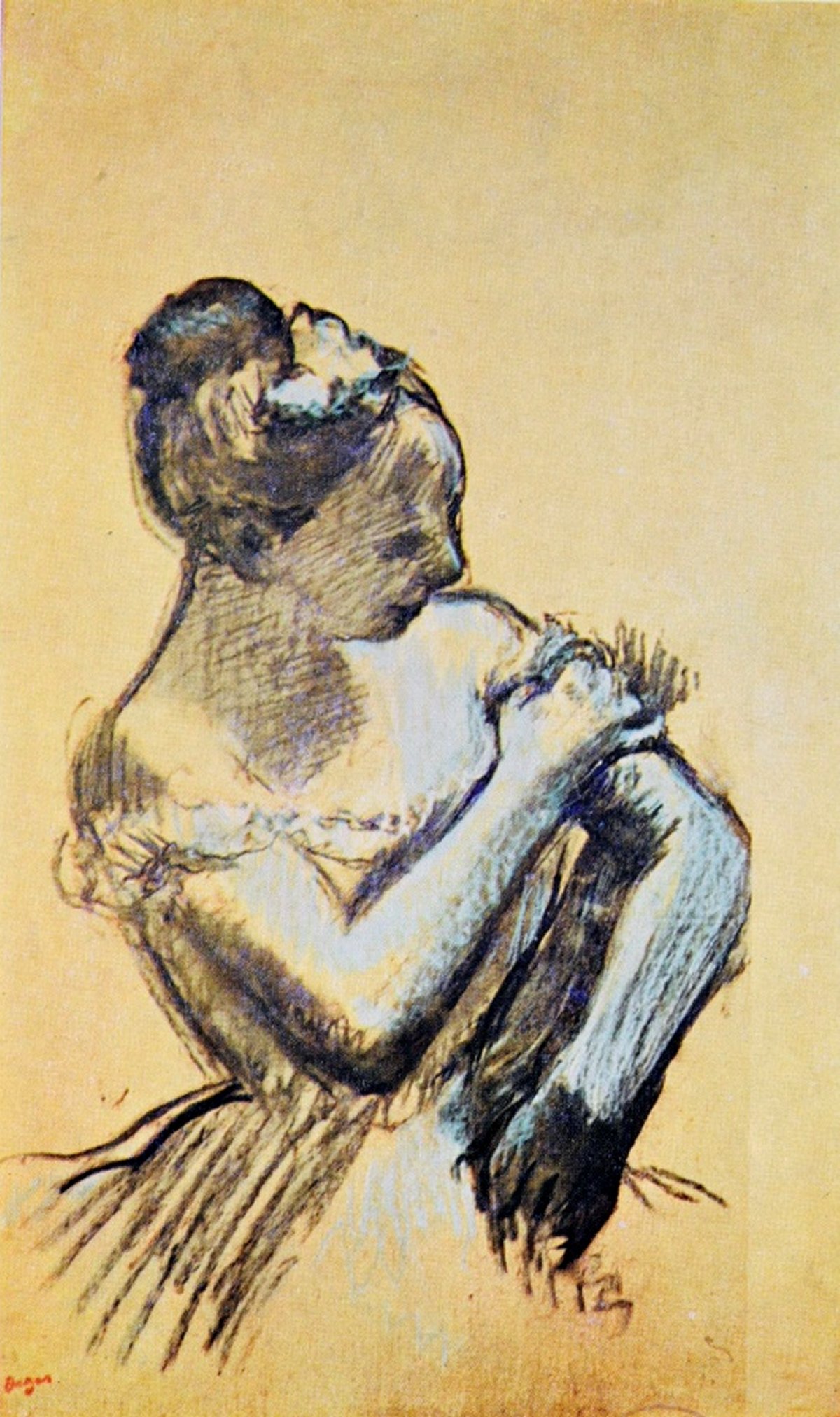 Danseuse ajustant son épaulette 283.jpg