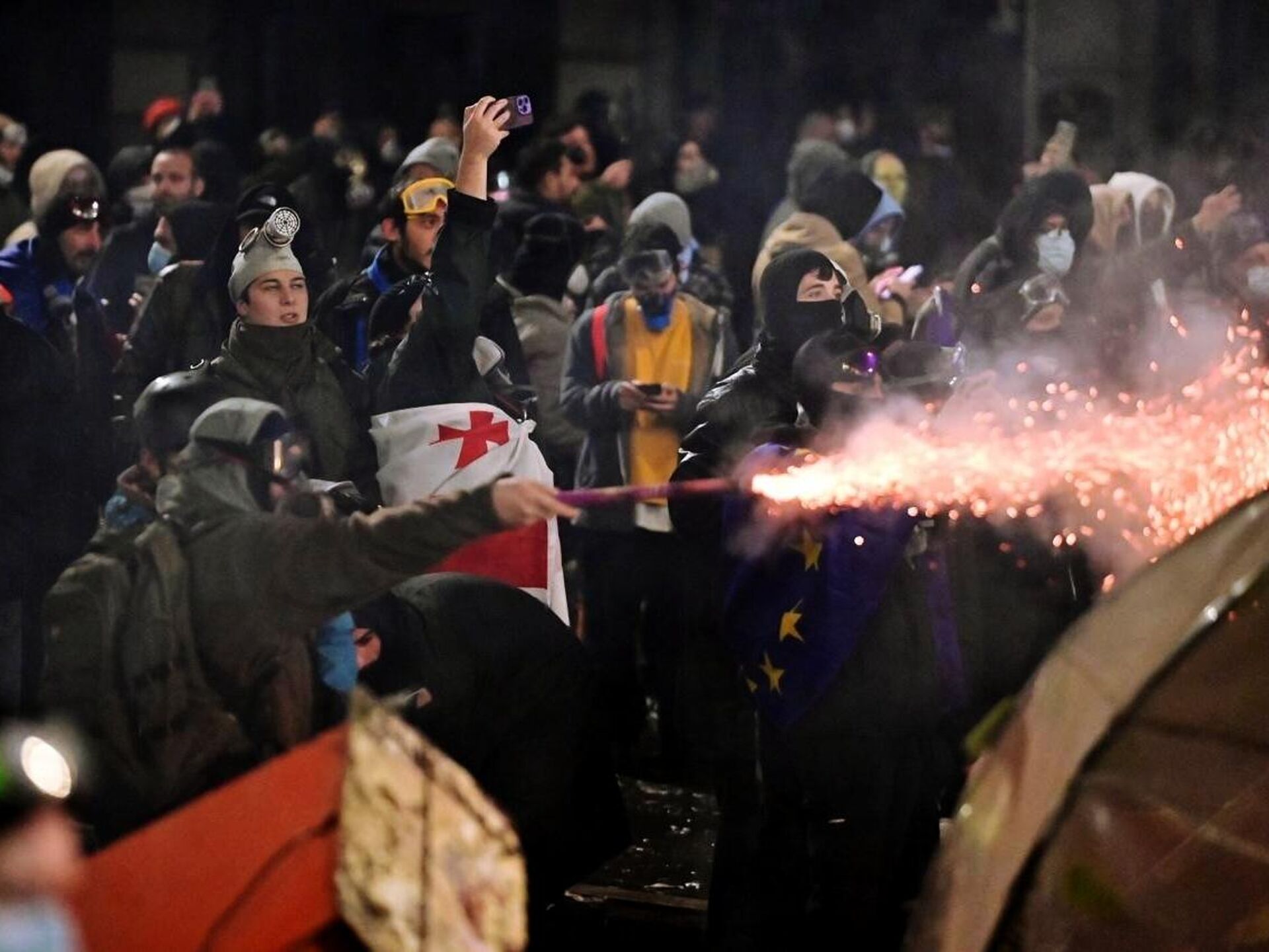 Файл:Беспорядки в Тбилиси, ноябрь 2024.jpg