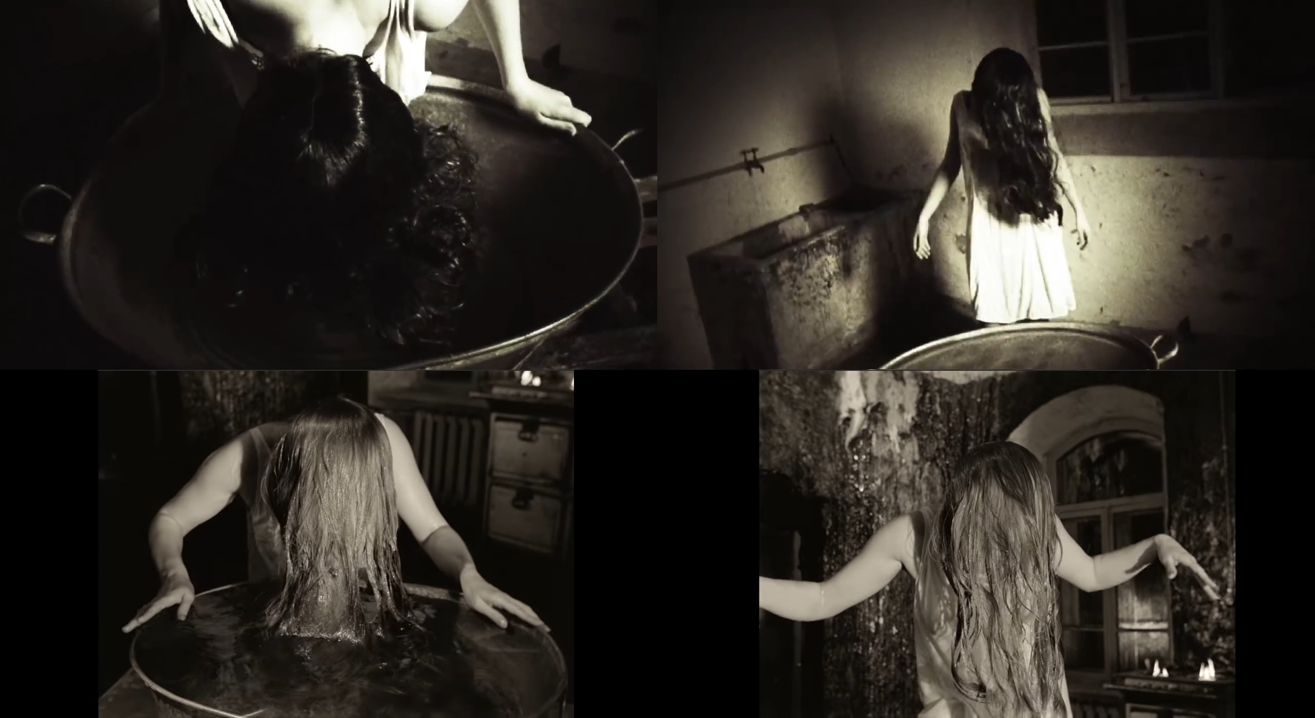 Кадры с женщиной, которая моет голову и неестественно двигается, являются почти точной копией сцены из фильма Андрея Тарковского «Зеркало»