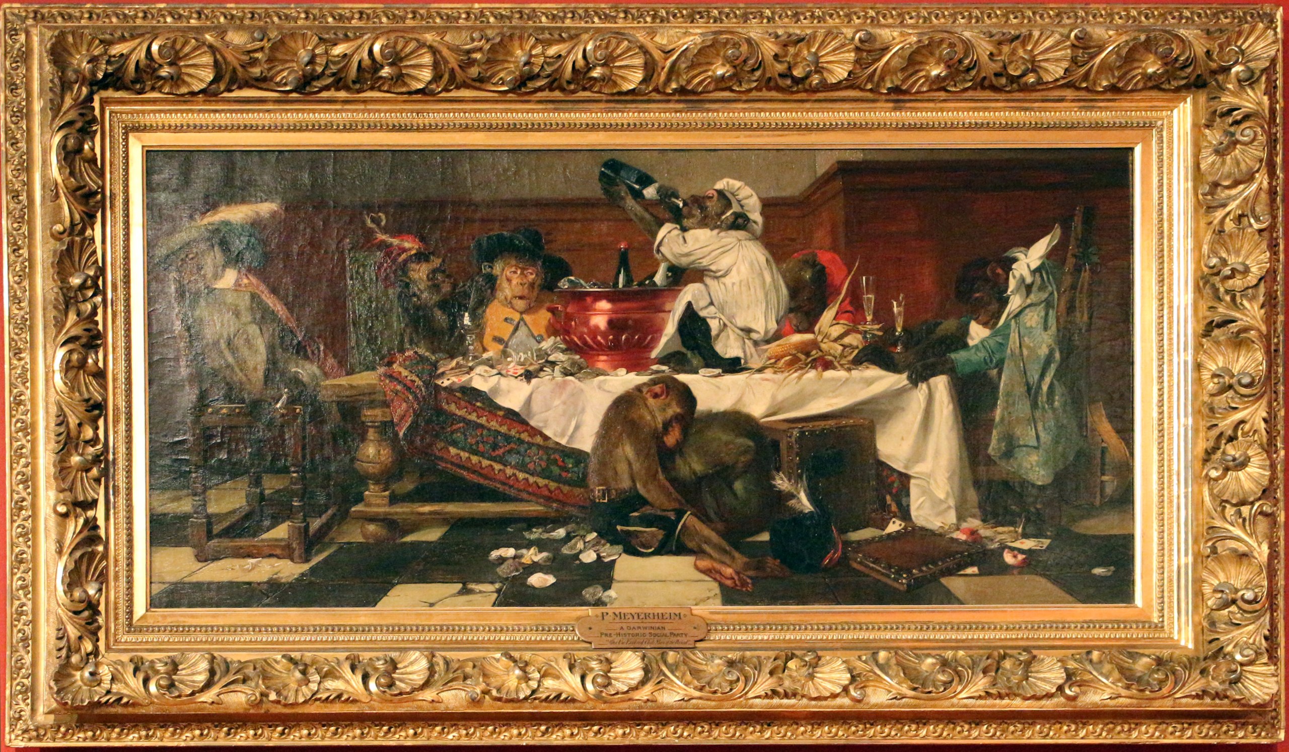 Судебное заседание обезьян