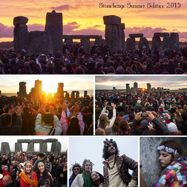 Фестиваль неоязычников в день летнего солнцестояния у Стоунхенджа
