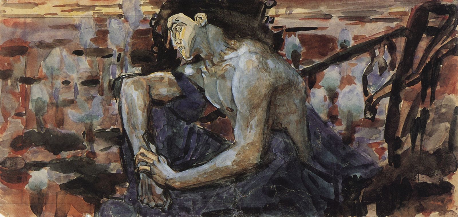 Файл:Mikhail Vrubel - the Seated Demon (sketch).jpg