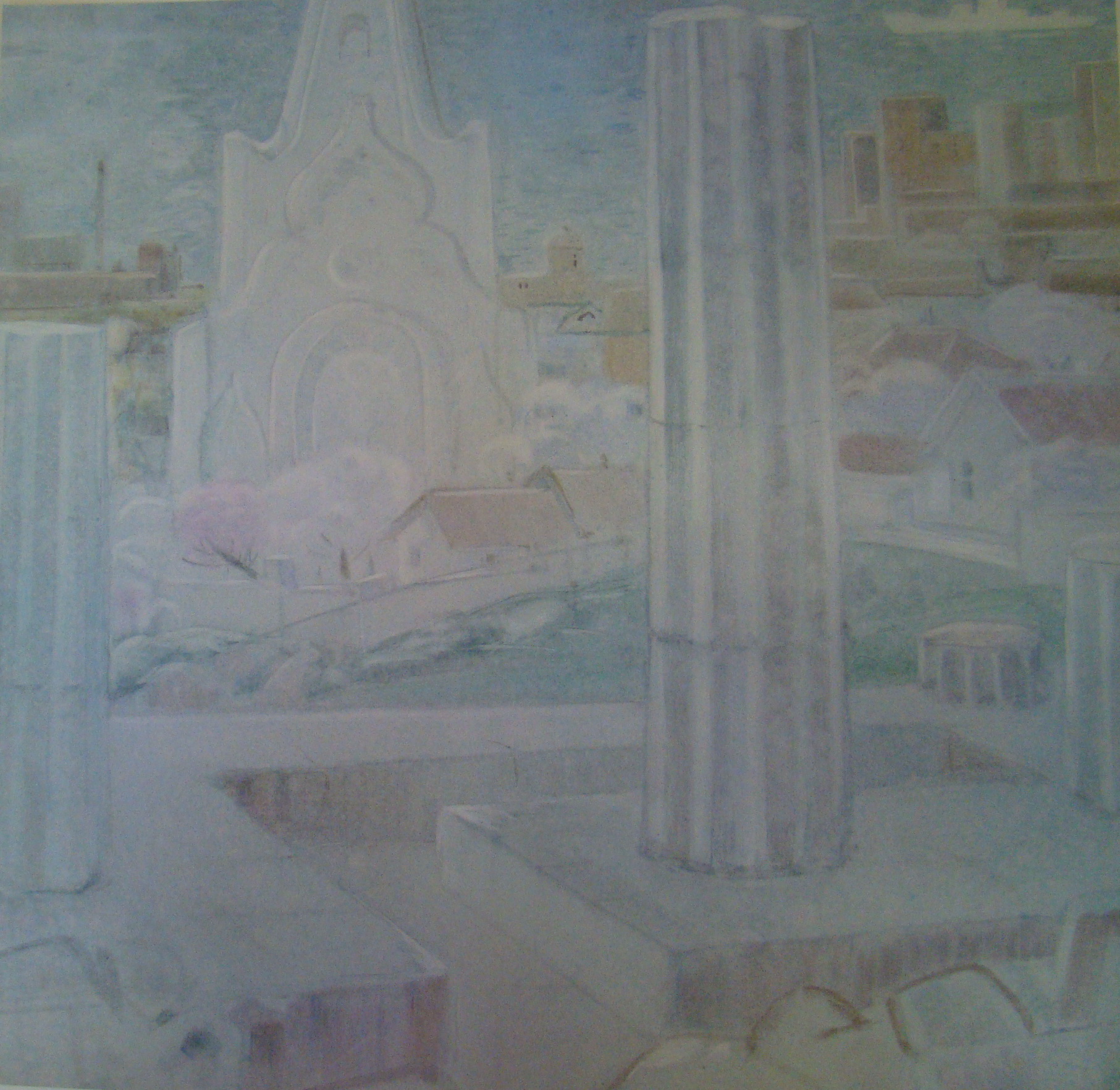 Собакин Константин Мильевич. Акварель "Керчь" 1977 г.