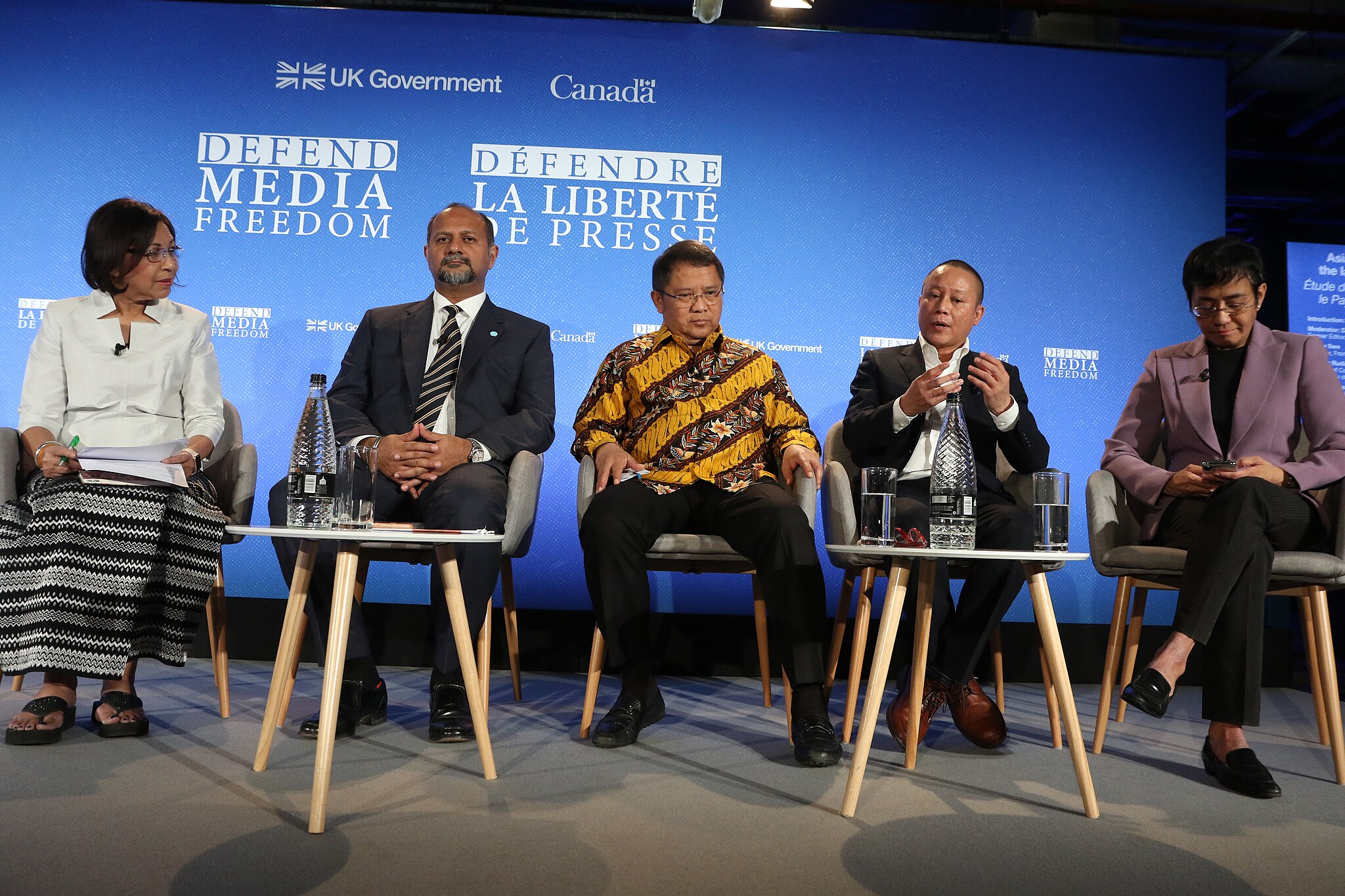 Мария Ресса на глобальной конференции за свободу СМИ