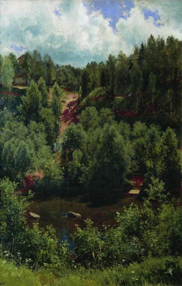 После дождя. Этюд леса. 1881