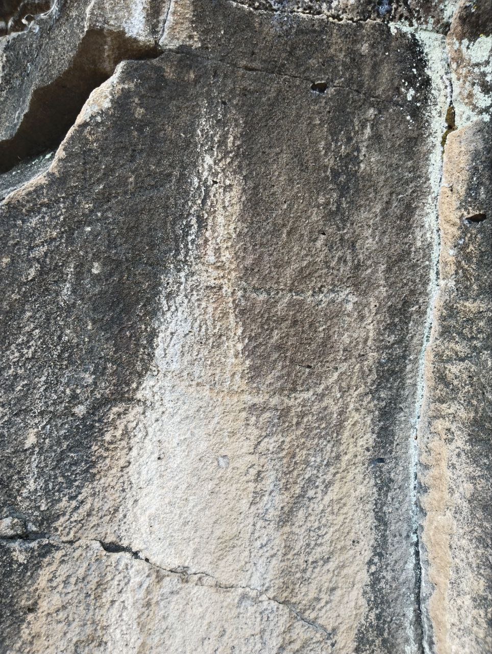 Остатки изображения зверя, похожего на оленя