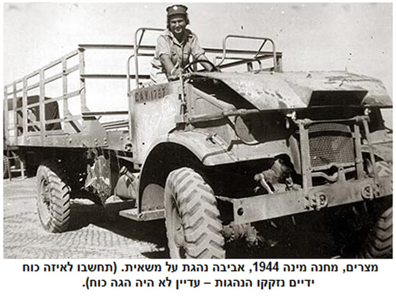 1944 год. Авива Даян - солдат британской армии.