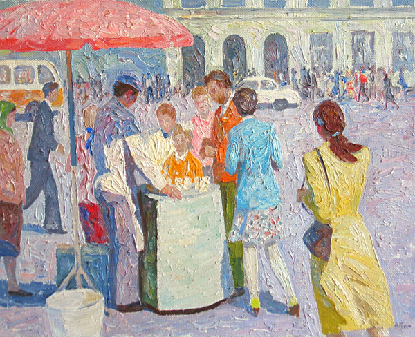 Борисов В. Продавец мороженого. 1993