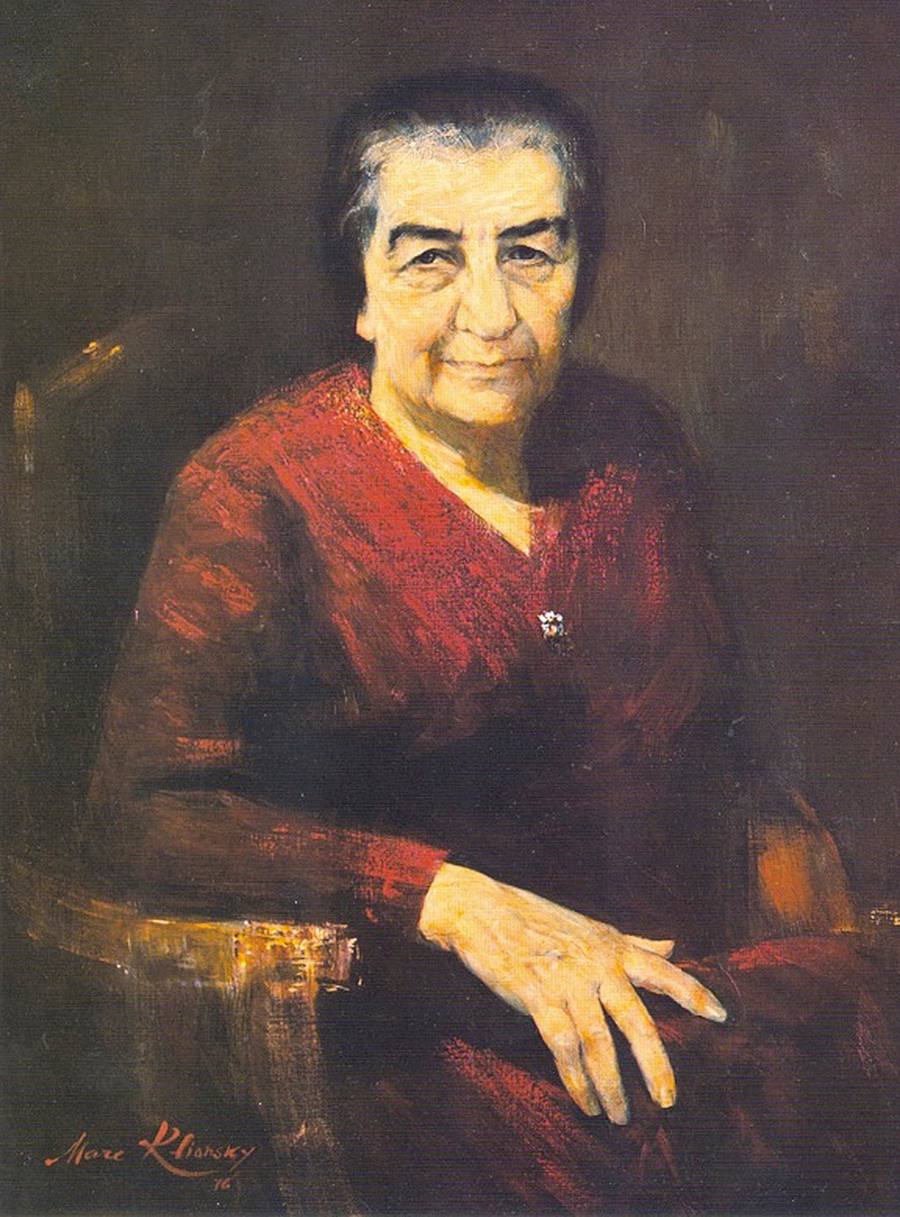 Портрет Голды Меир. Середина 1970‑х, частное собрание