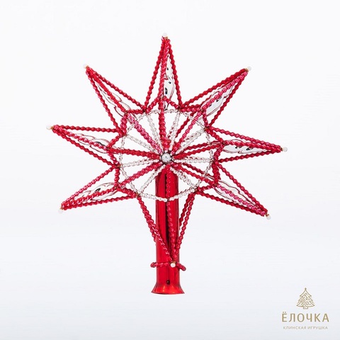 Звезда из стеклянных бус производства фабрики «Ёлочка»
