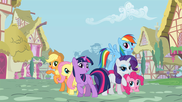 Главные персонажи: Эпплджек, Флаттершай, Сумеречная Искорка, Рарити, Радуга Дэш, Пинки Пай.