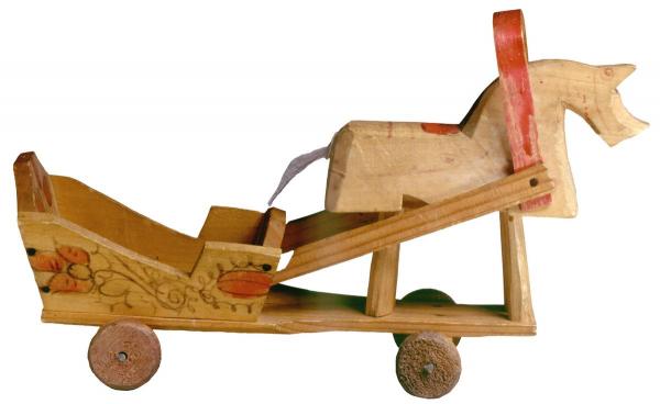 Файл:Федосеевская игрушка. Конь в упряжке.jpg