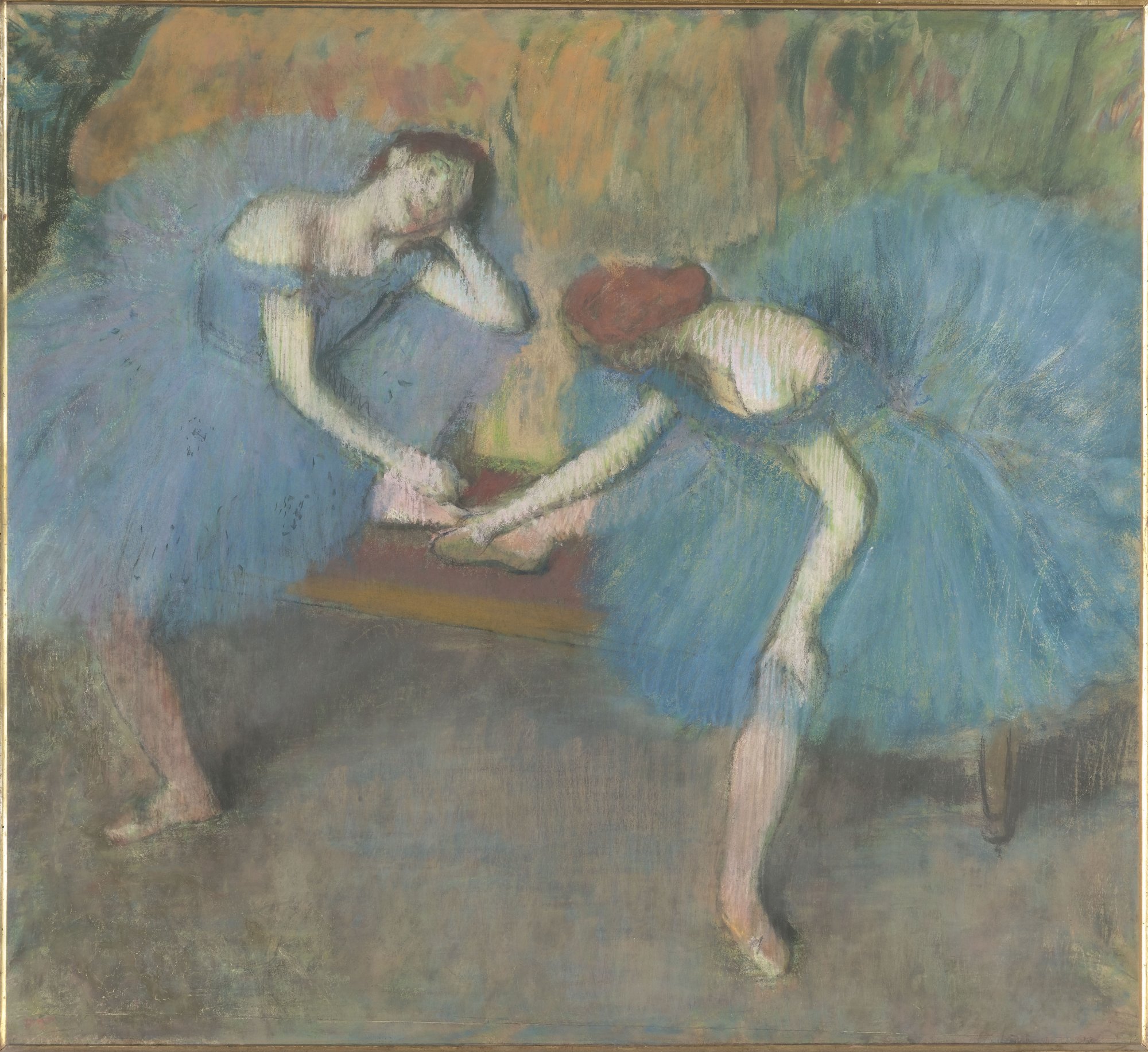 Deux danseuses au repos dit aussi Danseuses en bleu 1229.jpg