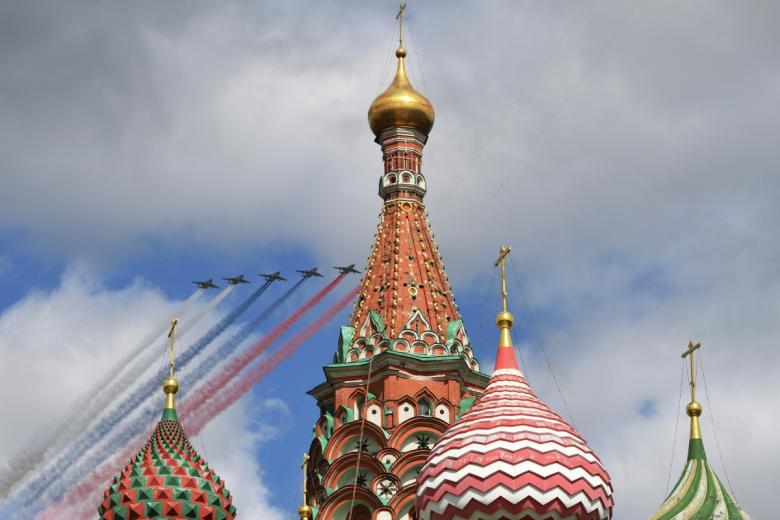 Репетиция воздушной части парада